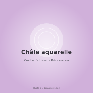 Châle aquarelle lavande